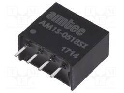 Converter: DC/DC; 1W; Uin: 4.5÷5.5V; 18VDC; Iout: 56mA; SIP4; 1.8g