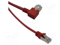 Patch cord; F/UTP; Cat: 6; RJ45 plug,RJ45 left angled plug; Cu