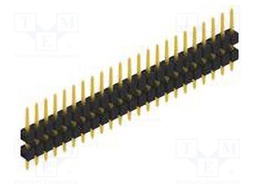Connector: pin strips; pin header; male; PIN: 23; 2.54mm; THT; 1x23