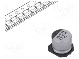 Capacitor: electrolytic; SMD; 47uF; 35VDC; Ø6.3x5.8mm; ±20%; 2000h