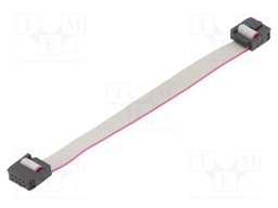 Ribbon cable with IDC connectors; 8x28AWG; Cable ph: 1.27mm