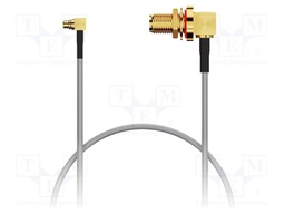 Cable; MMCX male,SMA female; brown; -40÷125°C; 0÷6GHz; 150mm; 50Ω
