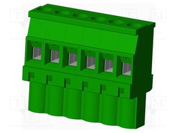 Connector: pluggable terminal block; plug; female; angled 90°