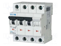 Circuit breaker; 230/400VAC; Inom: 6A; Poles: 3+N; Charact: D; 25kA