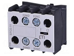Auxiliary contacts; Series: CECO.3P; Leads: screw; Mounting: front