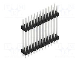 Connector: pin strips; pin header; male; PIN: 24; 2.54mm; THT; 2x12