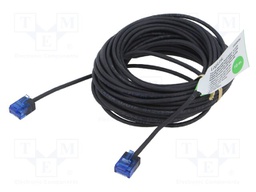 Patch cord; RJ45 plug,both sides; U/UTP; 6a; Cu; black; 10m