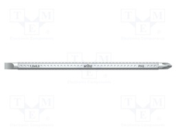 Interchangeable blade; Phillips,slot; Size: 6,0x1,0mm,PH2; 150mm