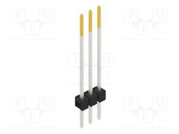 Connector: pin strips; pin header; male; PIN: 3; 2.54mm; THT; 1x3