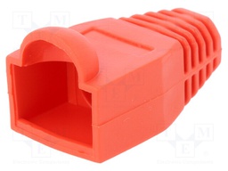 RJ45 plug boot; 6.5mm; Colour: red