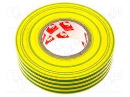 Tape: electrical insulating; W: 19mm; L: 25m; D: 0.13mm; rubber; 180%