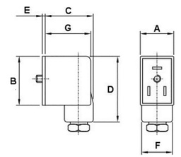 Plug for coil; PIN: 3; natural (transparent); 230V; A: 20.8mm