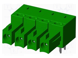 Connector: pluggable terminal block; socket; female; angled 90°