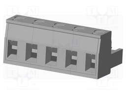 Connector: pluggable terminal block; plug; female; straight; grey