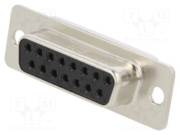 D-Sub; PIN: 15; plug; HD; female; soldering; gold-plated