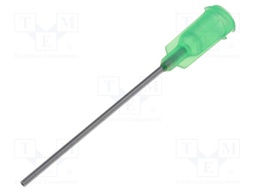 Needle: steel; 1.5"; Size: 18; straight; 0.84mm; Mounting: Luer Lock