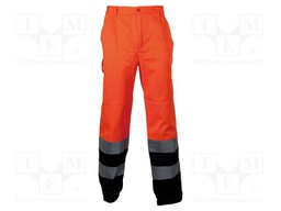 Dungarees; Size: XXXL; orange-navy blue; warning