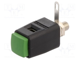 Laboratory clamp; green; 70VDC; 16A; Contacts: nickel; -25÷90°C