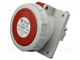 Connector: AC supply 3-phase; socket; female; 63A; 400VAC; IP67