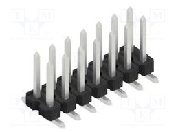 Connector: pin strips; pin header; male; PIN: 14; 2.54mm; SMT; 2x7
