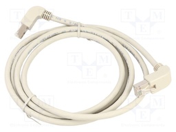 Patch cord; S/FTP; Cat: 6; RJ45 down angled plug,both sides; Cu
