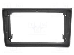 Radio frame; Audi,Seat; black; 9"