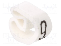 Markers for cables and wires; 4÷10mm; PVC; white; -30÷80°C