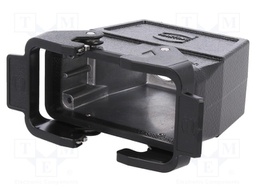 Enclosure: for HDC connectors; Han; size 16B; for cable; straight