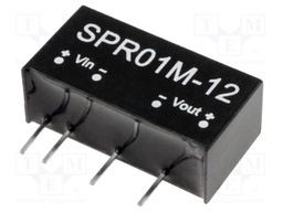 Converter: DC/DC; 1W; Uin: 10.8÷13.2V; 12VDC; Iout: 84mA; 2.3g; 50kHz