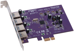 Allegro Type A USB 3.2 5Gbps 4-port PCIe Card