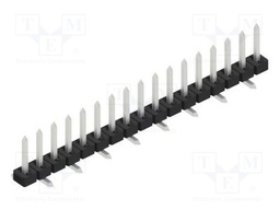 Connector: pin strips; pin header; male; PIN: 17; 2mm; SMT; 1x17