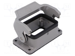 Enclosure: for rectangular connectors; Han; size 6B; with latch