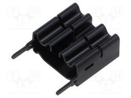 Heatsink: extruded; black; L: 19mm; W: 22mm; H: 11mm; aluminium