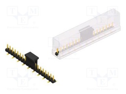 Connector: pin strips; pin header; male; PIN: 19; 2.54mm; SMT; 1x19