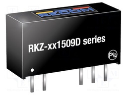 Converter: DC/DC; 2W; Uin: 10.8÷13.2V; Uout: 15VDC; Uout2: -9VDC