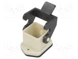 Enclosure: for HDC connectors; C146; size A3; with latch; plastic