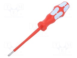 Screwdriver; insulated; slot; 4,0x0,8mm; Blade length: 100mm