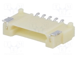 Socket; wire-board; male; DF14; 1.25mm; PIN: 5; SMT; on PCBs; tinned