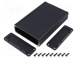 Enclosure: shielding; X: 104mm; Y: 160mm; Z: 32mm; aluminium; black