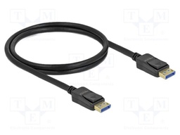 Cable; DisplayPort plug,both sides; DisplayPort 2.0; Len: 1m