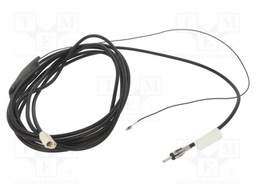 Cable; DIN plug,Fakra socket; black; straight; 5m