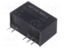Converter: DC/DC; 1W; Uin: 4.5÷5.5V; Uout: 5VDC; Uout2: -5VDC; SIP7
