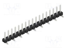 Connector: pin strips; pin header; male; PIN: 17; 2.54mm; SMT; 1x17