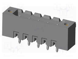 Connector: pluggable terminal block; socket; male; on PCBs