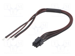 Cable; Micro-Fit 3.0; cables,female; PIN: 6; 0.2m; 4A; TLYp; 0.35mm2