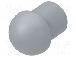 Stopper; polyamide; grey; L: 13mm; -20÷100°C; Entrelec; Size: 16