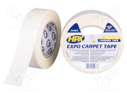 Tape: fixing; W: 38mm; L: 25m; D: 0.23mm; V: double-sided; white