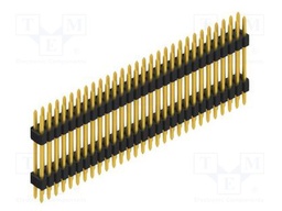 Connector: pin strips; pin header; male; PIN: 58; 1.27mm; THT; 2x29