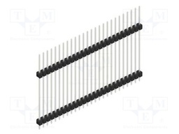 Connector: pin strips; pin header; male; PIN: 26; 2.54mm; THT; 1x26