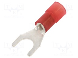 Tip: fork; M5; Ø: 5.2mm; 0.25÷1.5mm2; crimped; for cable; insulated